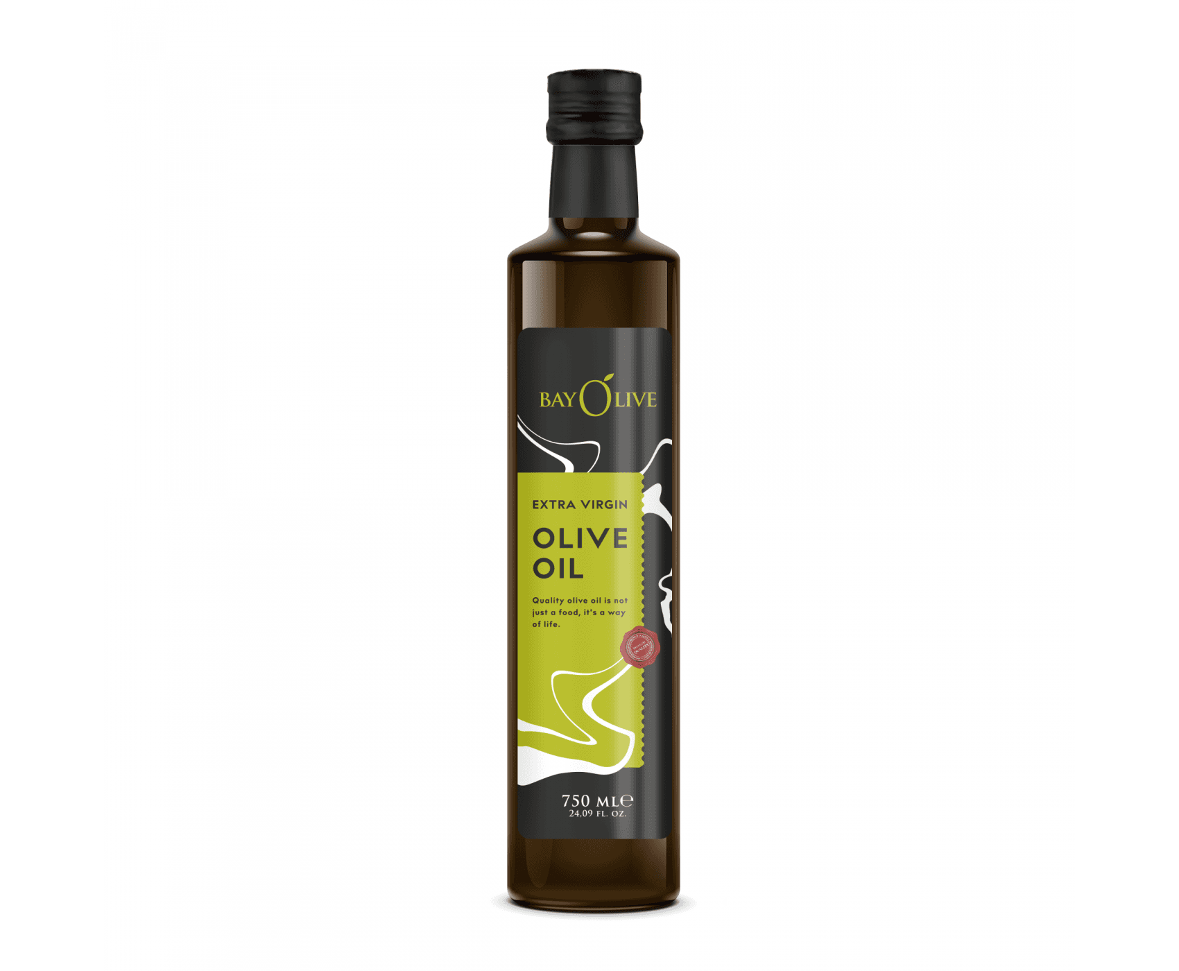 Bayolive Sızma Zeytinyağı Dorica Şişe 750ml Siyah